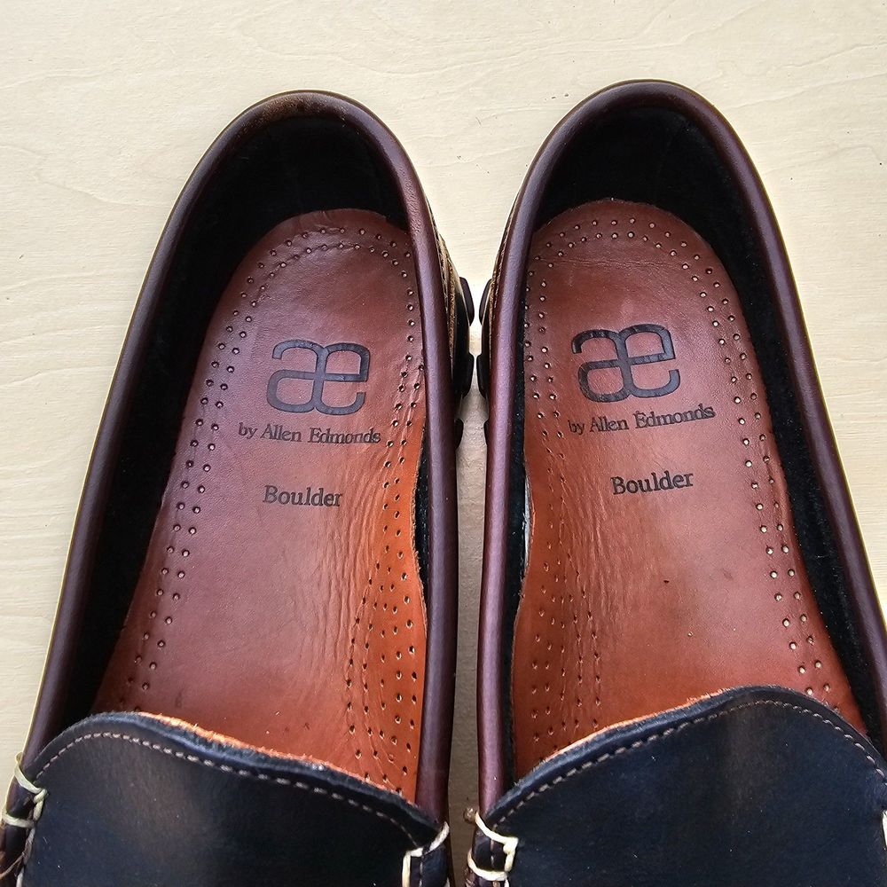 Allen Edmonds Boulder Mens Shoes Slip Ons Loafers Size 8.5 D, Pre-owned - Picture 5 of 7